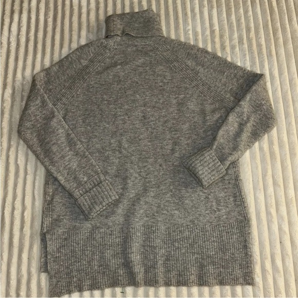 J. Crew merino wool alpaca roll neck gray sweater Sz XXS - Picture 5 of 7